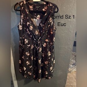 Skull Print Sleeveless romper torrid 1